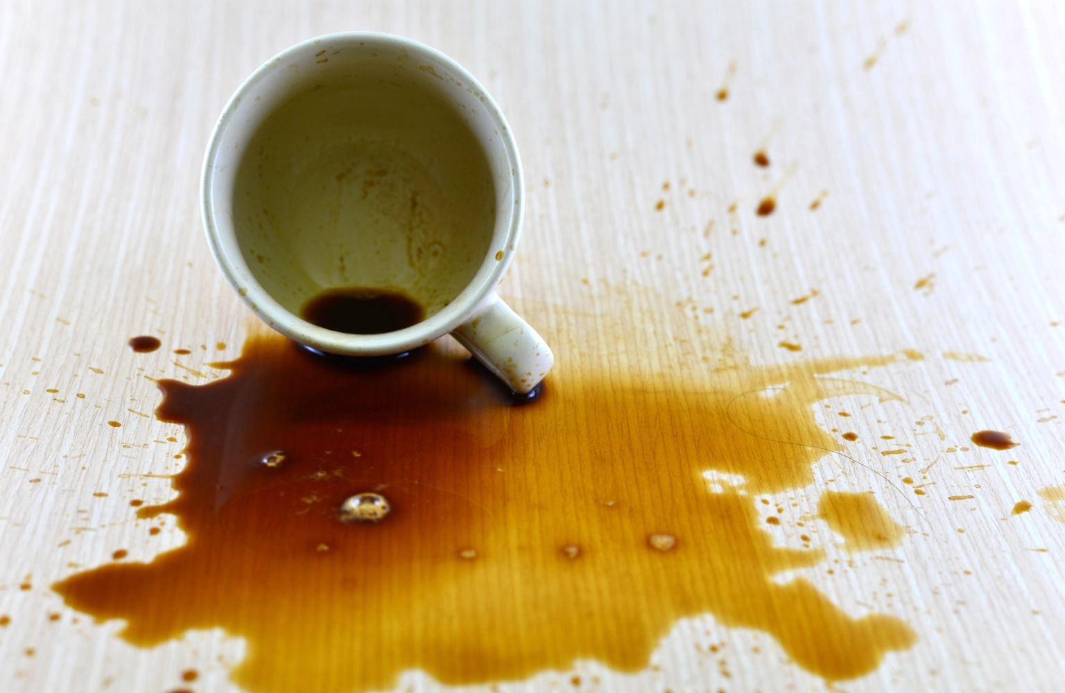 coffee spill